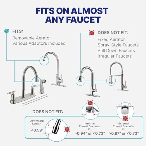 NU Aqua Countertop Water Filter System - 1 Stage with Chrome Sink Faucet - Image 2