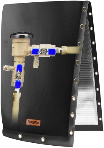 TOHONFOO 2-Way Open Backflow Preventer Pipe Cover Outside, 24"Wx36"H, Black by TOHONFOO