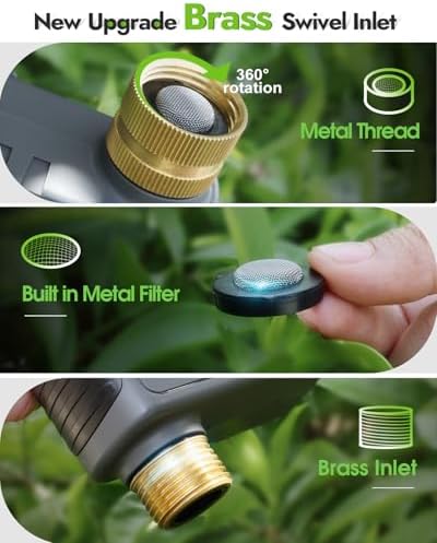 Insoma WiFi Hose Timer - Brass Inlet & Outlet, Voice/App Control Sprinkler Timers with Rain Delay/Manual/Auto Mode, Smart Water Timer for Garden/Lawn/Yard Work with Alexa & Google Home, Energy Saving - Image 2