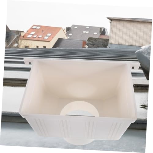 OSALADI White PVC Downspout Connector for Rainwater Management Drain - Image 2
