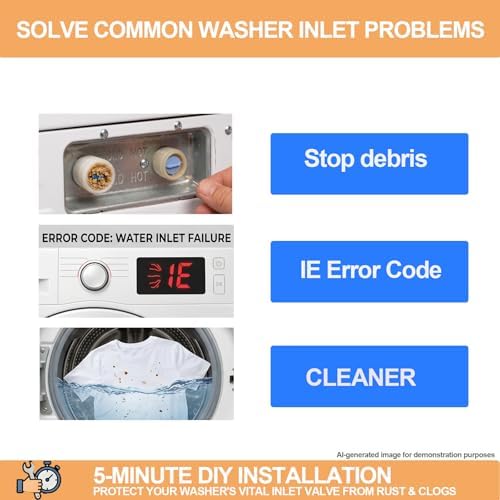 4 PCS AGM73269501 Washer Water Filter Screen for Slow Fill Repair - Image 5
