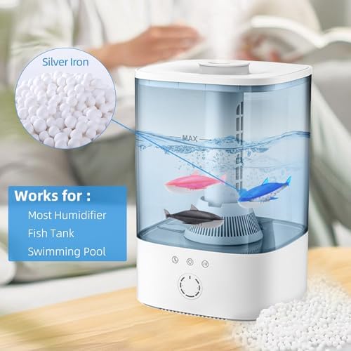 Humidfier Cleaner Fish for Humidifier & Fish Tank, 6 Pack Grey Shark - Image 5