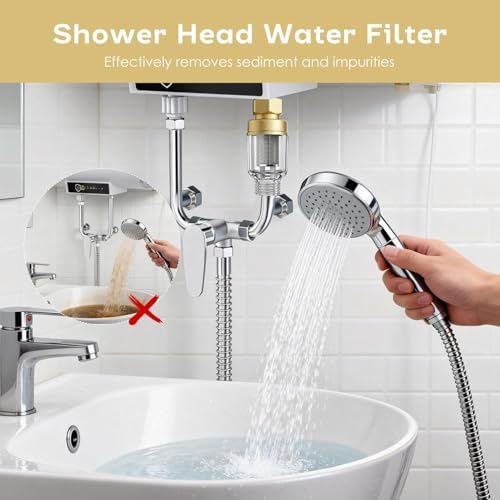 2 Pack Sediment Water Filter, 50 Micron Inline Pre-Filter with Adapters - Image 4