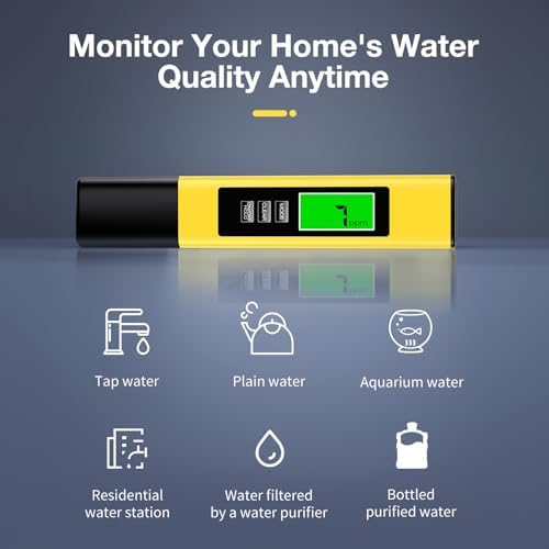 2025 All-New 4 in 1 Tds Meter Digital Water Tester - Accurate and Reliable TDS EC & Temp(°C,°F) Meter - 0-9999ppm - Professional Testing for Drinking Water, RO/DI System, Aquariums etc - Image 4