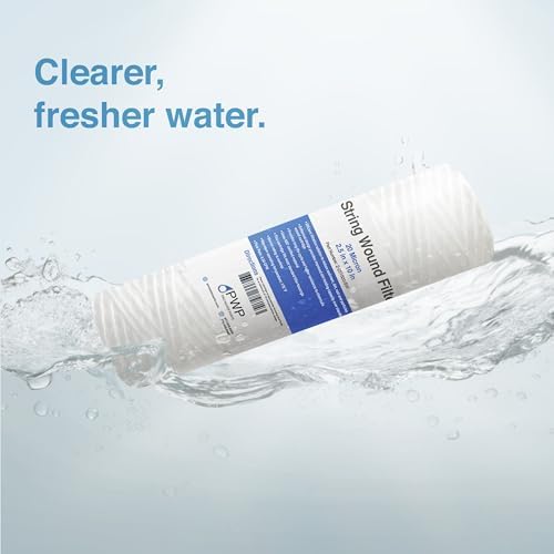 Sediment String Wound Water Filter Cartridge Standard 2.5x10" 20 Micron 25 Pack - Image 5