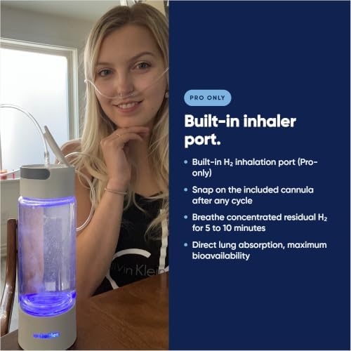 IonBottles Pro Hydrogen Ionizer Water Bottle Ion - 3.0 PPM - 14 oz Glass - Image 4