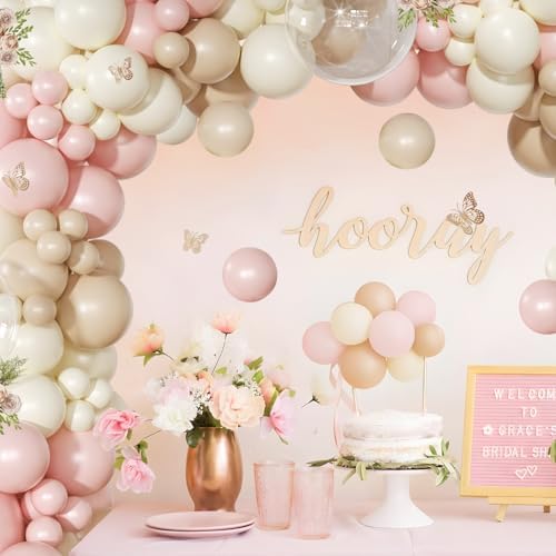 Dusty Pink Balloon Arch Kit for Birthday Decorations - Image 5