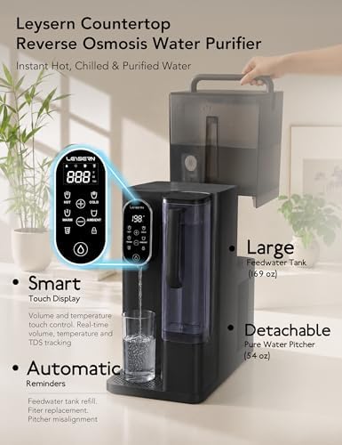 Leysern Hot & Cold Countertop Reverse Osmosis Water Filter, No Installation - Image 6