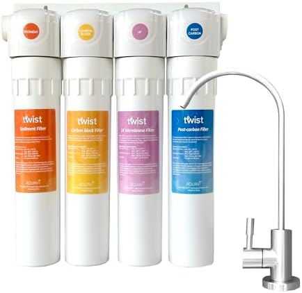 11 inch AQUAVI Twist Ultra Filtration Membrane UF Water Filter for Reverse Osmosis RO System Quick Connect Replacement or Add-on, Improve Water Taste - Image 4