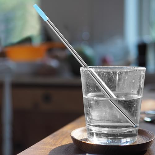 Personal Water Filter Straw, Reusable Stainless Steel Water Filter Drinking Straw Portable Outdoor Emergency Survival Gear for Hiking, Camping, Travel, Hunting & Fishing (Small) - Image 6