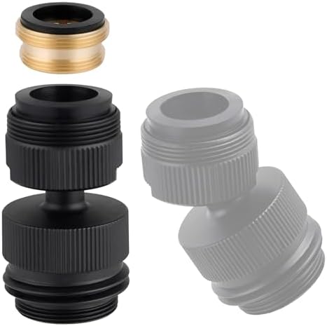Hibbent Sink Faucet to Garden Hose Adapter, Swivel 3/4" Faucet Adapter by Hibbent