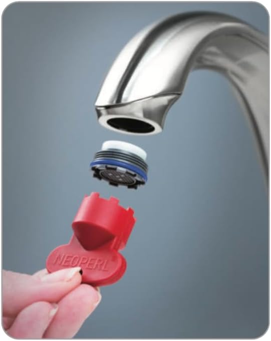 Faucet Aerator Compatible with Moen Kit Cache Eco-Flow Hidden insert Aerated Stream with Install Key 180158 1.2 gpm / 137401 1.5 gpm TIny Junior (Green 1.5 gpm) - Image 3