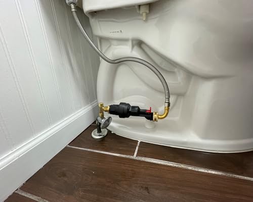 Water Block Automatic Toilet Leak Detector & Shutoff Valve Kit - Stops Leaks, Prevents Floods & Property Damage, Saves Money & Conserves Water - Includes Fittings - Tight Space Horizontal Installation - Image 5