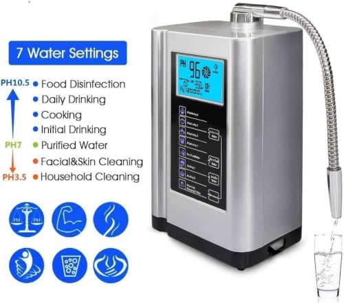 Alkaline Water Ionizer Machine for Family, pH 3.5–10.5, 7 Settings White - Image 3