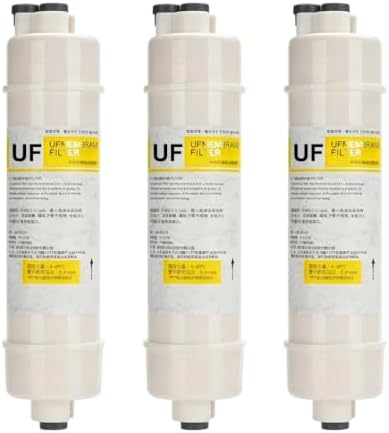 3 Packs 10" UF Ultrafiltration Membrane Water Filter,1/4" Quick-Connect Replacement Cartridges for Refrigerator & Ice Maker,for Reverse Osmosis Systems by Unknown