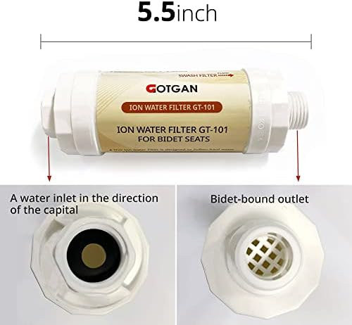 Bidet Ion Filter Replacement – Advanced Water Filter for Bidet Toilet, Shower, Sink - Bidet Seat Water Filter for ½-inch Water Hose – No Tool Installation – 4-6 Month Replacement - 4 Pieces - Image 5