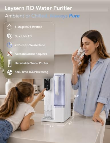 Leysern Cold Countertop Reverse Osmosis Water Filter, No Installation - Image 5