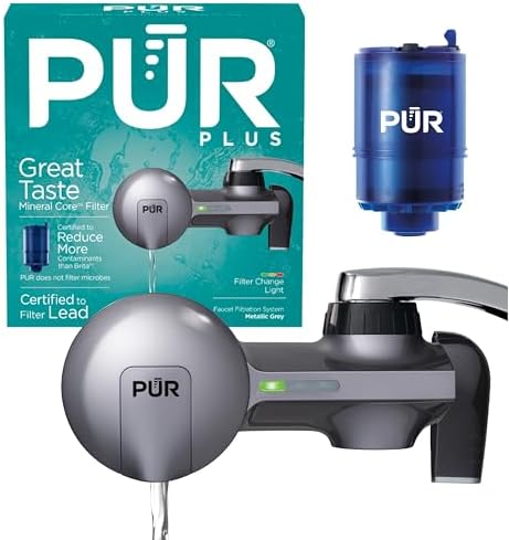 PUR Plus Horizontal Faucet Mount Filtration System with Lead Reduction by PUR