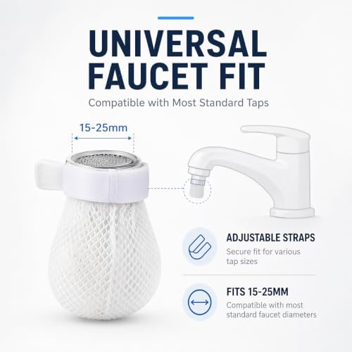 Faucet Filter 100-Pack, High-Density Cotton Pouch with Fine Fiber Mesh - Image 5