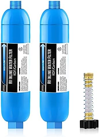 Lifefilter 2 Pack RV Water Filter with 1 Flexible Hose Protector by Lifefilter