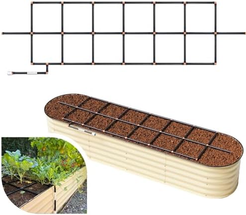 Garden Grid 2x8 | Garden Watering System for Raised Garden Bed | Cornerless by GardenInMinutes