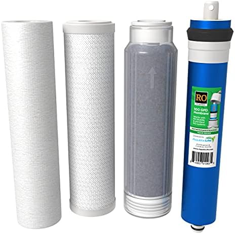 AquaticLife 10 in RO/DI Filter Kit, 100 GPD, Carbon by AQUATICLIFE