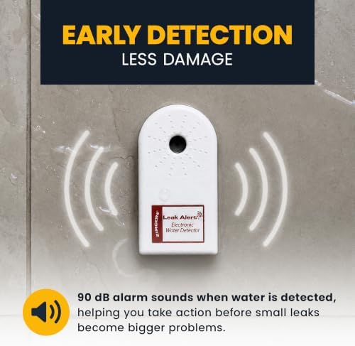 Zircon® Leak Alert™ Water Leak Detector, Loud 90 dB Water Alarm, 3 Pack - Image 3