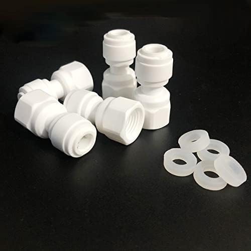 1/4" to 1/4" Female Quick Connector Tube Fittings Ball Valve Tee Straight/Eblow for Filter Water Purifiers RO Systems 10Pcs - Image 4