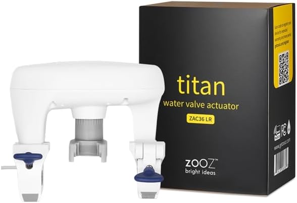 Zooz Z-Wave Long Range 700 Series Titan Water Valve Actuator ZAC36 | Compatible with Z-Box, SmartThings, Works with Ring Alarm by ZOOZ