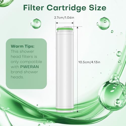 PWERAN Shower Filter for Handheld Shower Head, 3 Pack 18 Stage Replacement Filters for Hard Water Remove Chlorine and Harmful Substances - Image 5