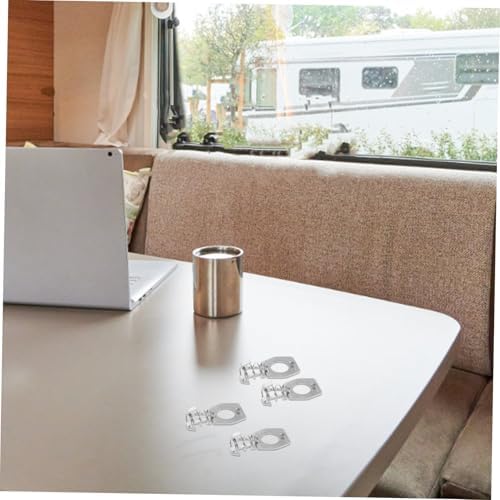 4pcs Rv Water Heater Door Latch Fasteners Sturdy Water Heater Cover Locks for Safe Rv Installation Compact Design Prevents Accidental Opening - Image 4