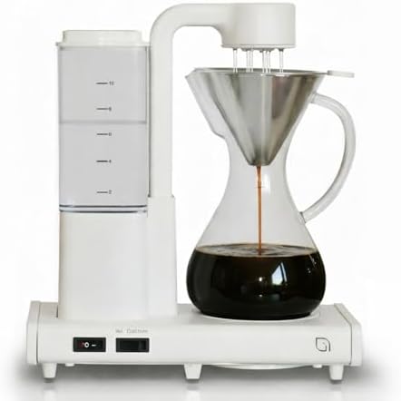 WILLOW 8 Cup (42 oz) Pour Over Coffee Maker - Automatic Drip Coffee Maker & Coffee Machine, Glass Carafe, Reusable Metal Filter, Hot & Iced Brew, Auto Shut-Off, Eco Brewer with 99% Recycled Materials by WILLOWKITCHEN