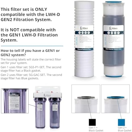 iFilters LWH-D 2-Stage Whole House Sediment Carbon Water Filter System - Image 5