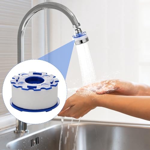 10 Pack Sink Water Faucet Filter Cartridge Replacements, Faucet Water Filter Replacements for Faucet Kitchen Bathroom Sink Filter Removes Chlorine Fluoride Heavy Metals Hard Water - Image 6