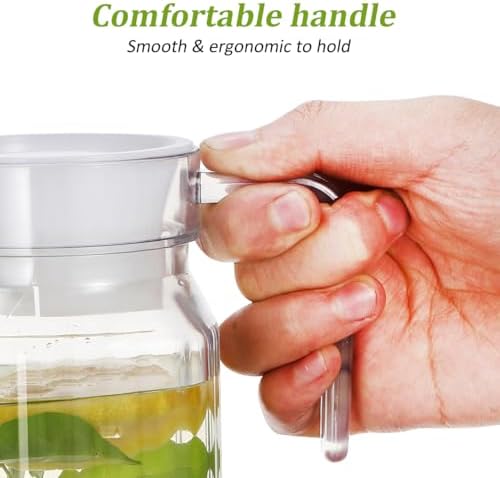 NOLITOY 2 pack Water Pitcher with Lid 600 ml Pitcher - Image 7
