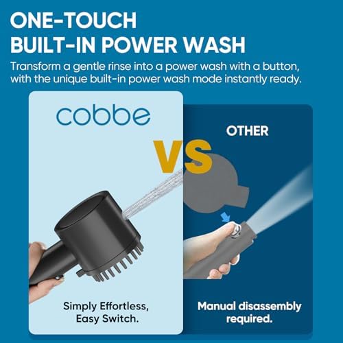 Filtered Shower Head with Handheld, Showerhead with Filters Black - Image 3