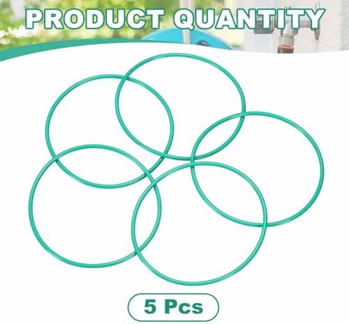 HARFINGTON 5 Pcs Fluorine Rubber O-Rings 78mm OD 73.2mm ID 2.4mm Width Round Sealing O Ring Seal Gasket for Industrial Engines Plumbing Faucet Hose Automotive - Image 3