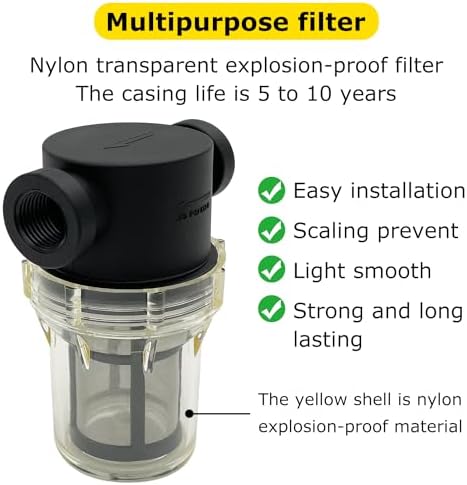 3/4" Female NPT in-Line Strainer with 100 mesh Stainless Steel Filter Screen (3/4“ 100 Mesh) - Image 3