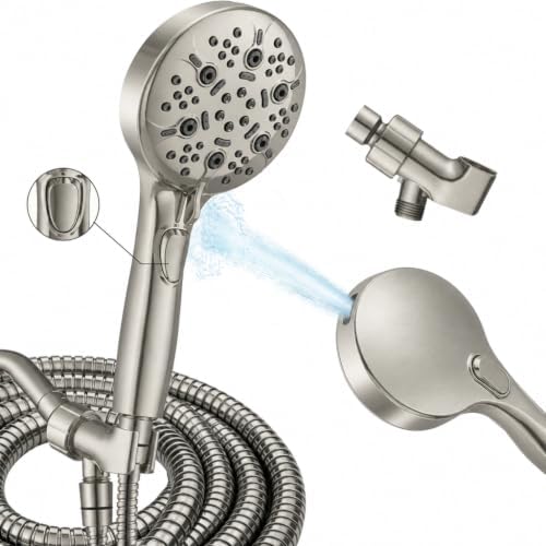 High Pressure Shower Head with Handheld,Power Wash & Auto Reset by Unknown
