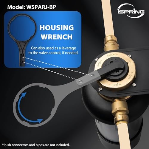 iSpring WSP500ARJ-BP Jumbo Whole House Water Filter System, 500 Micron - Image 5