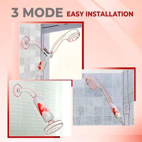 Universal Vita C Shower Filter: Unveil Radiant Skin & Hair with K-Beauty Secrets (Delicate-Lavender) - Image 5