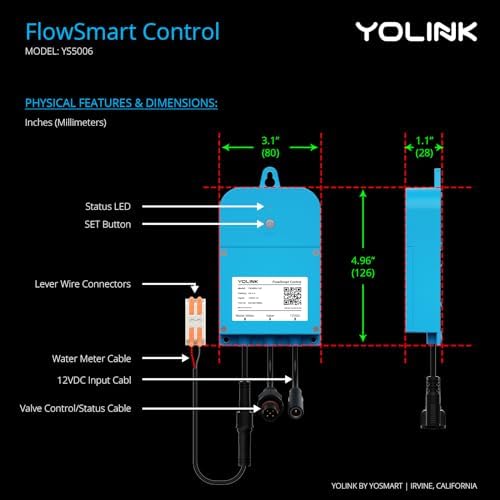 YoLink FlowSmart Kit: 0.75" Pulse Meter + Controller + Valve + Hub - Image 6