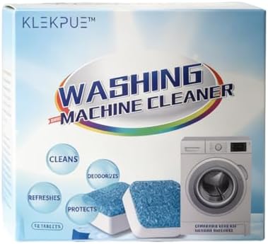 Washing Machine Cleaner Tablets,Deep Cleaning Descaler and Suitable for Most Washer Machine Cleaner Front Loader and Top Load,Powder Cleaner for Washing Machines and Dishwasher Pods (12) by UUniqueGift