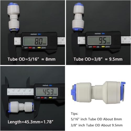 5/16" x 3/8" Push-to-Connect Straight Reducer, 3-Pack - Image 4