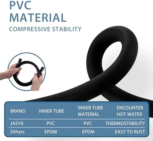 10ft Silicone Rv Shower Head Hose Extra Long Black - Image 3