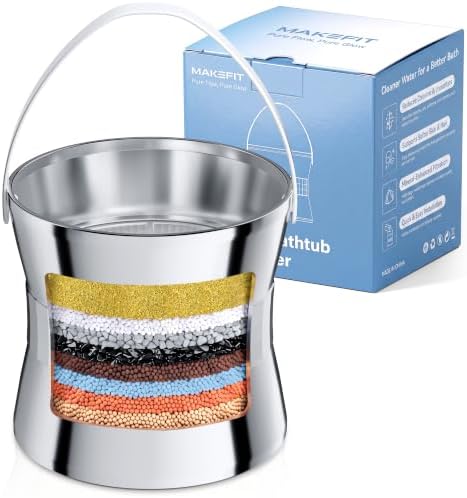 MakeFit Bathtub Faucet Filter, 8-Stage Bath Water Filter for Hard Water by MakeFit
