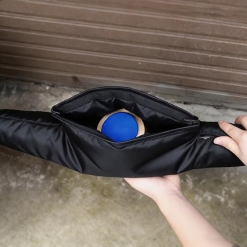 Insulated Water Meter Cover, Double-Sided Oxford Cloth Pipe Insulation Cover, Outdoor Backflow Preventer Insulation Cover, for Water Meter Freeze Protection(Black) by Unknown