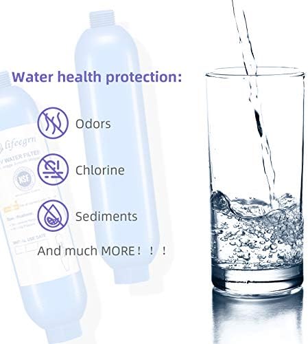 lifeegrn RV Water Filter with Hose Protector - Inline Water Filter, Blue - Image 3