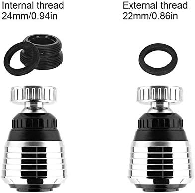 360 Rotate Swivel Water Saving Tap Aerator Diffuser Faucet Nozzle Filter Adapter - Image 3