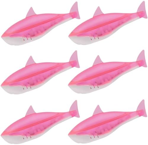 Humidfier Cleaner Fish for Humidifier & Fish Tank, 6 Pack Pink Shark by HIHEPA
